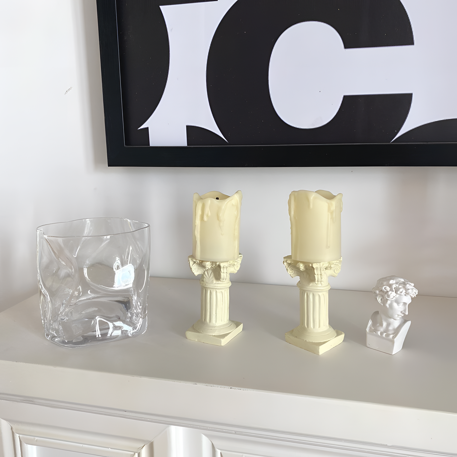 Lumine Nordic Ceramic Candle Imitation | Candles | NordicAbode.com