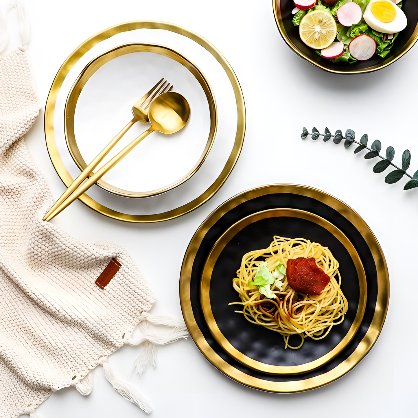 Dalvey Two-Tone Stoneware Plate | Tableware | NordicAbode.com