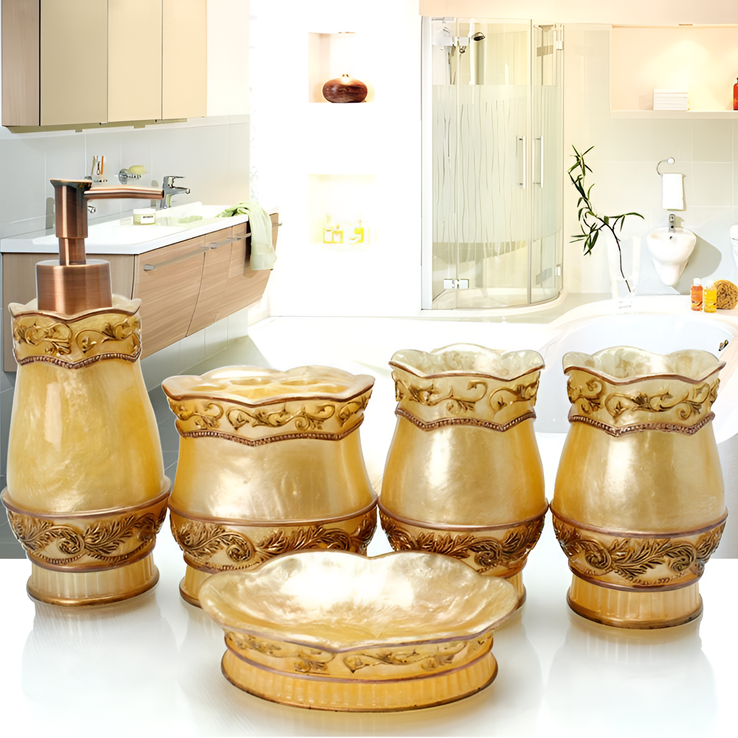 Rare Unique Bathroom Accessories Set | Bathroom Accessories | NordicAbode.com