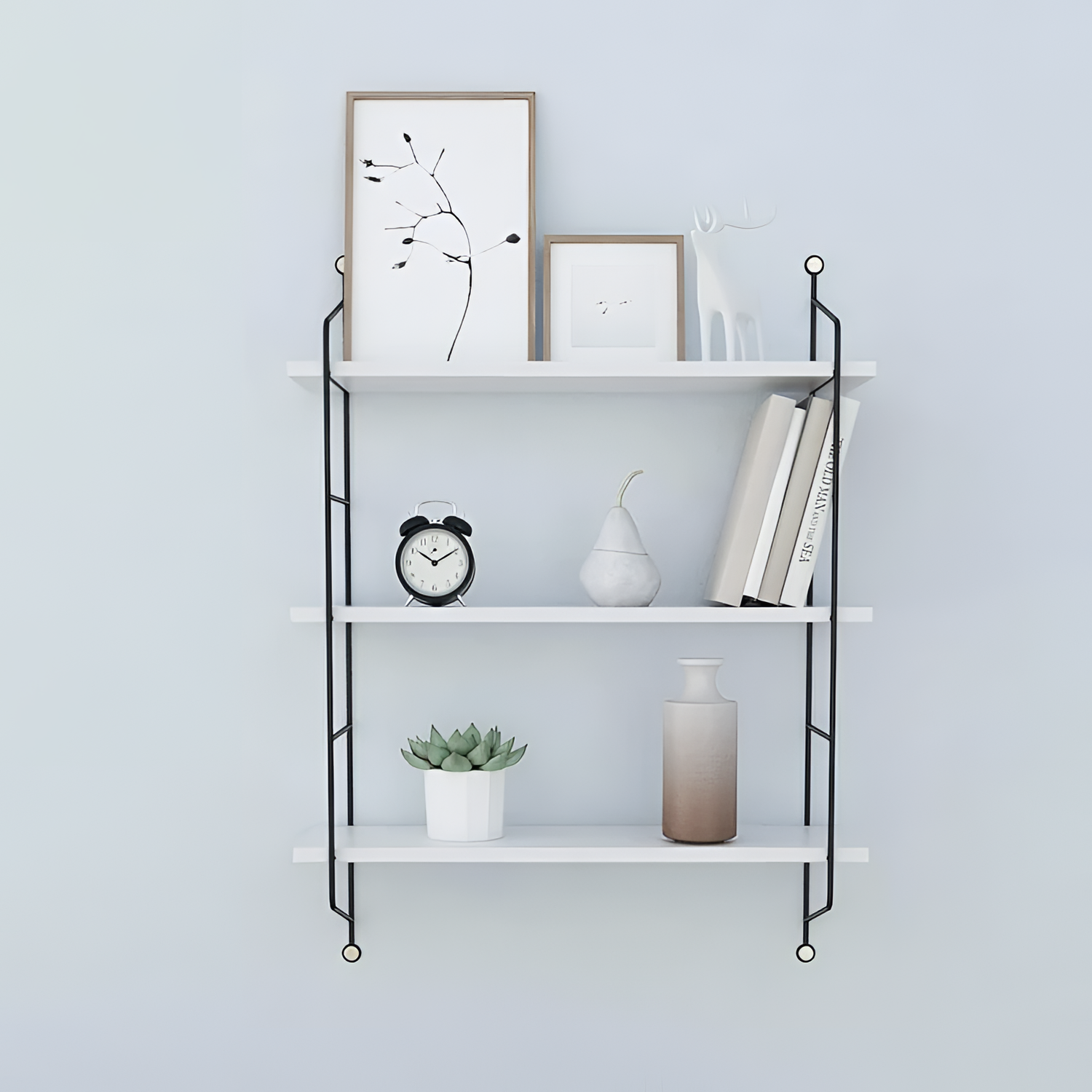 Olaine Rustic Wall Shelves - Olaine | Shelving | NordicAbode.com