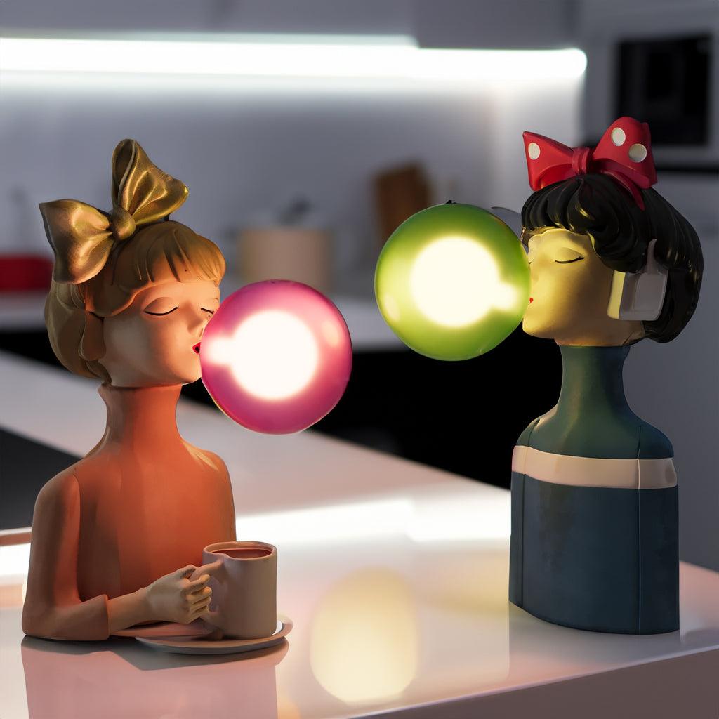 Parisian Bubble Girls - Colored Glass