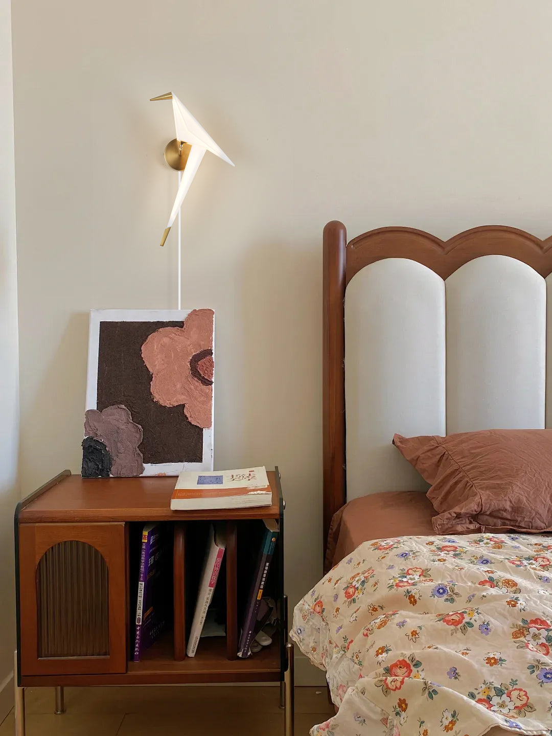 Perching Bird Plug In Wall Lamp