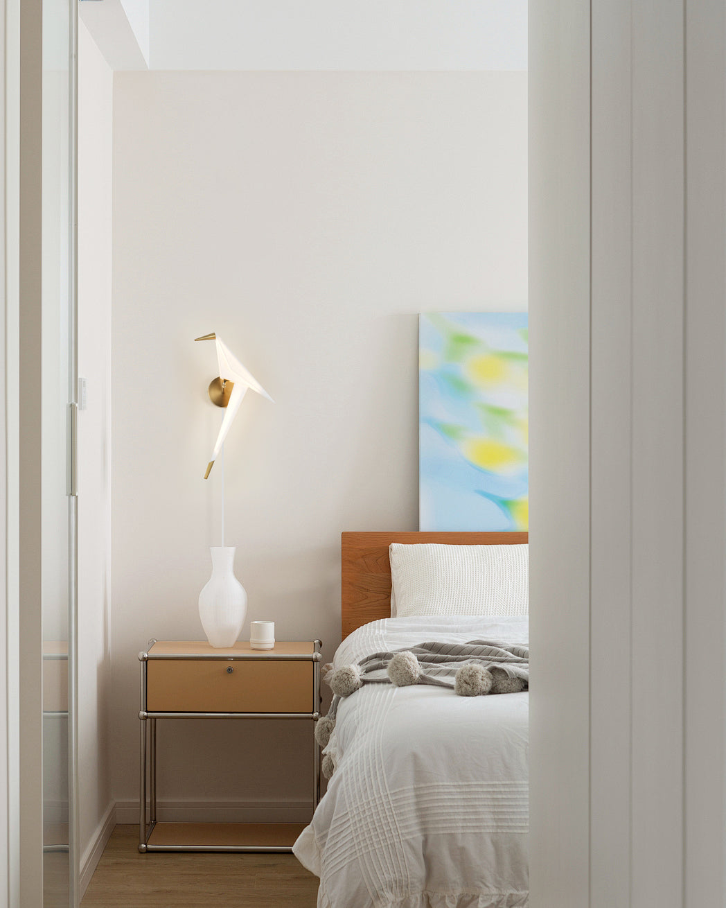 Perching Bird Plug In Wall Lamp