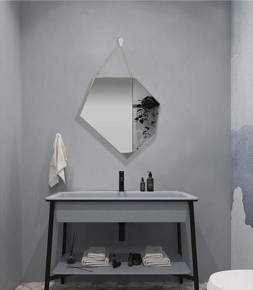 Fallon - Modern Nordic Basic Hanging Mirror - Nordic Side - bathroom-collection