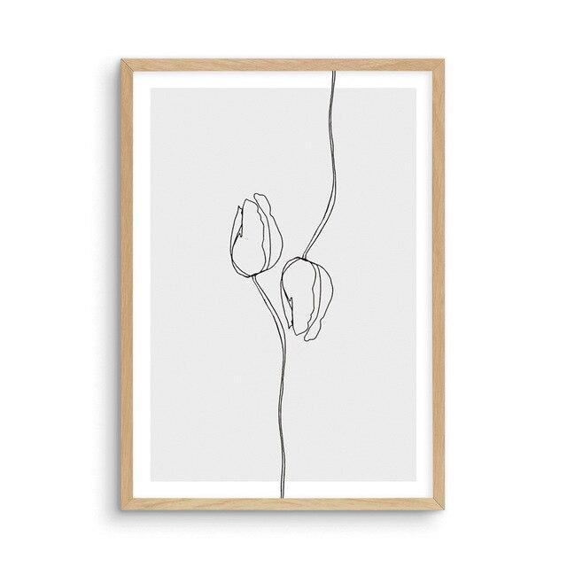 Flower Drawing - Nordic Side - 
