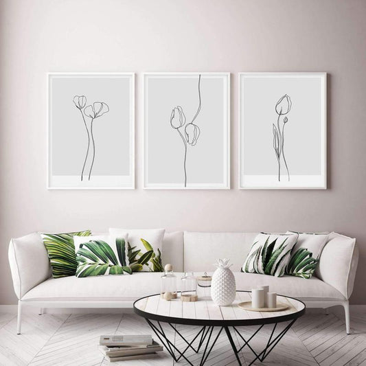 Flower Drawing - Nordic Side - 