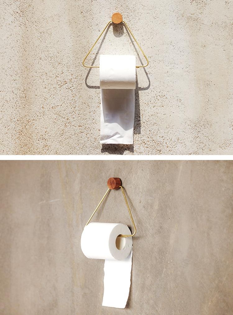 Iron Triangular Paper Roll Organiser - Nordic Side - 