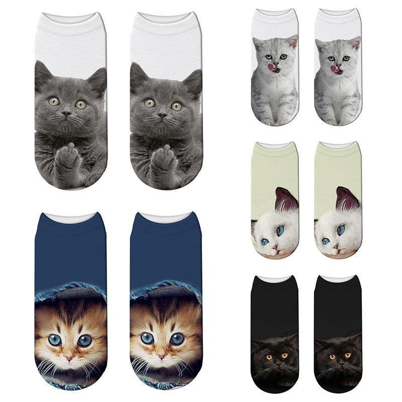 Creative 3D Cat Socks - Nordic Side - 