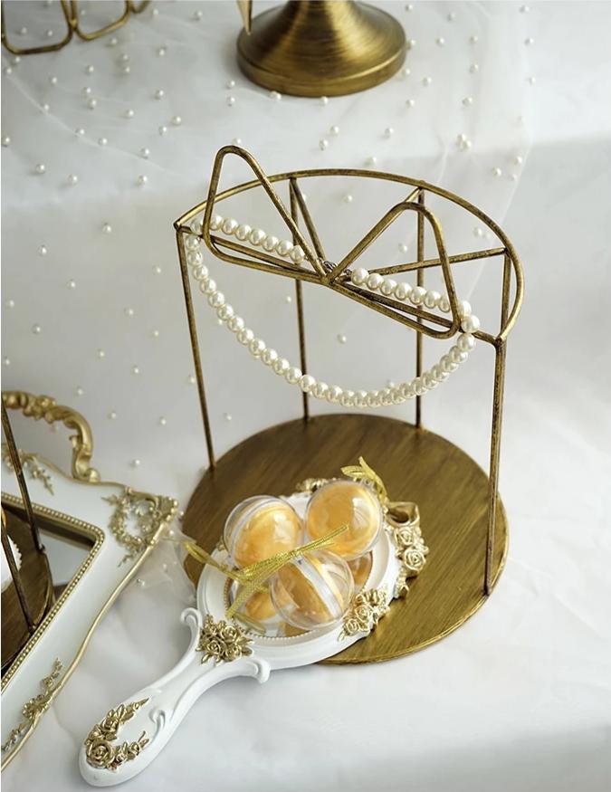 Vintage Resin Gold Trays - Nordic Side - 