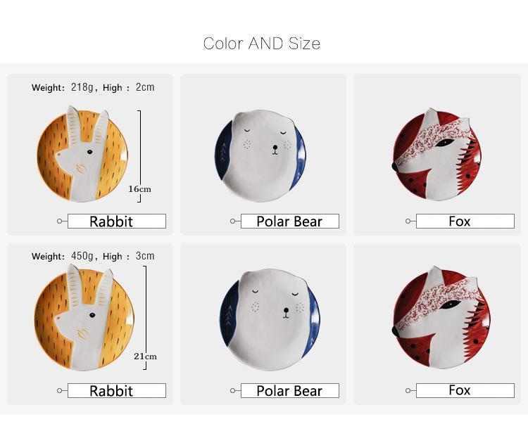 Animal Adorbs Plates - Nordic Side - 