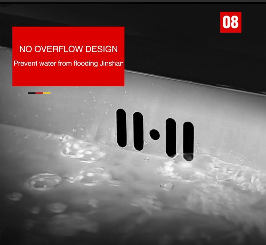 Huxon - Handmade Stainless Steel Lead-Free Large Kitchen Sink - Nordic Side - 03-18, modern-pieces