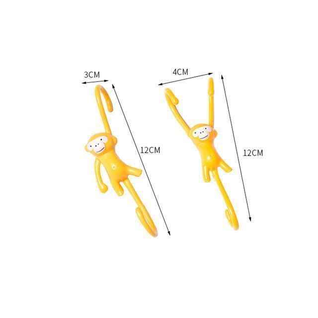 2PCS Cute Monkey Hooks - Nordic Side - 