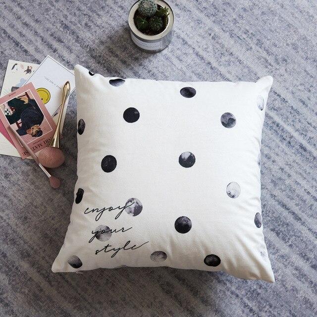 Modern French Print Cushion Cover - Nordic Side - 