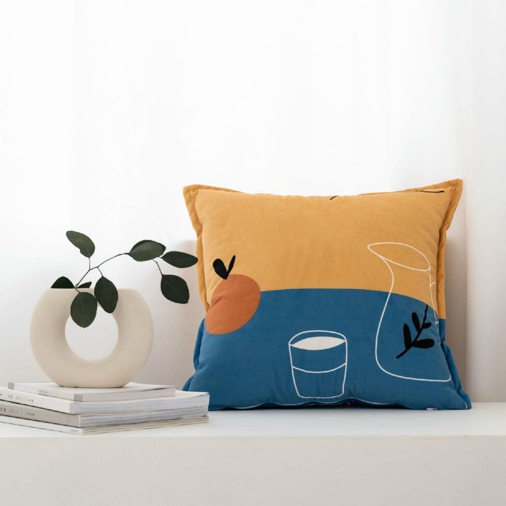 Minimal Illustration Cushion Cover - Nordic Side - 