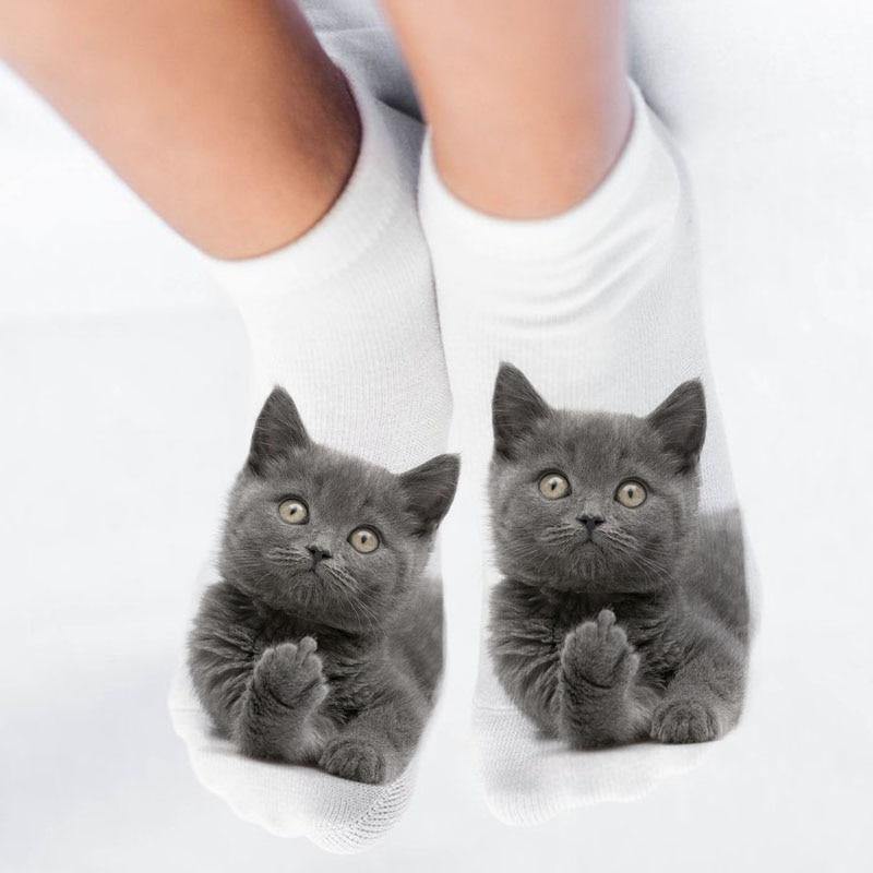 Creative 3D Cat Socks - Nordic Side - 