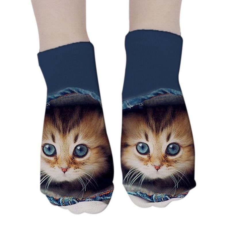 Creative 3D Cat Socks - Nordic Side - 