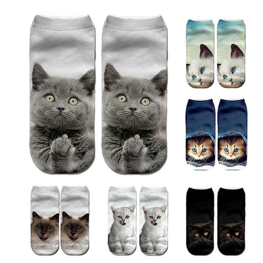 Creative 3D Cat Socks - Nordic Side - 