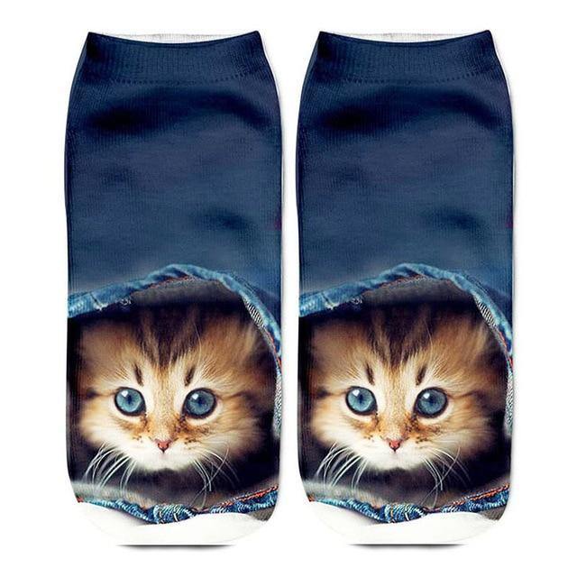 Creative 3D Cat Socks - Nordic Side - 
