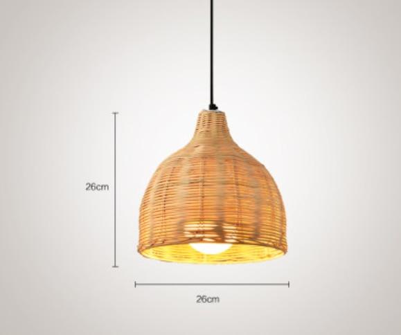 Japanese Natural Rattan Pendant Lamp