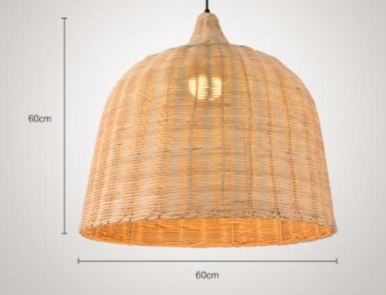 Japanese Natural Rattan Pendant Lamp