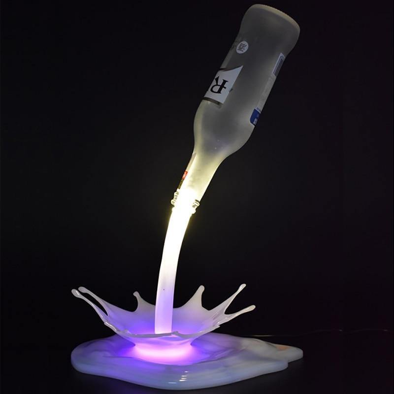 3D Bottle Pouring Splash Light - Nordic Side - 