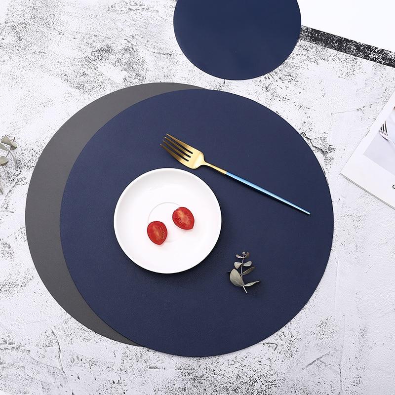 Basic Faux Leather Placemat Set