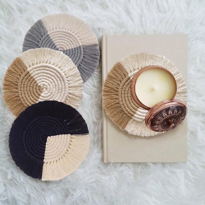Cotton Boho Cotton Coaster Set