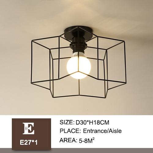 Minimalist Contemporary Iron Cage Box Light