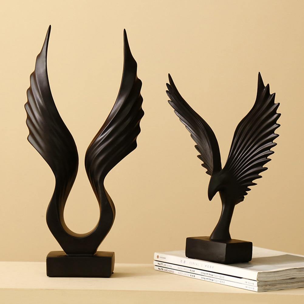 Decorative Wing Figurine - Nordic Side - angel, figurine