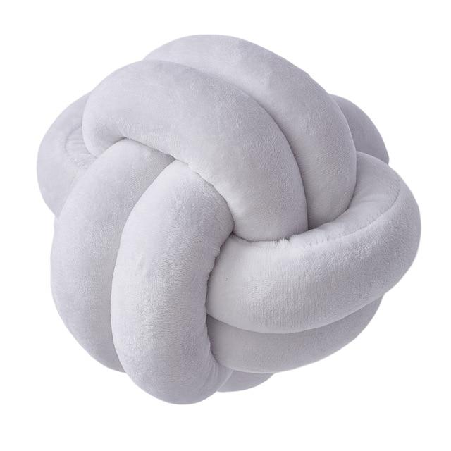 Soft Knotted Plush Cushion Pillow