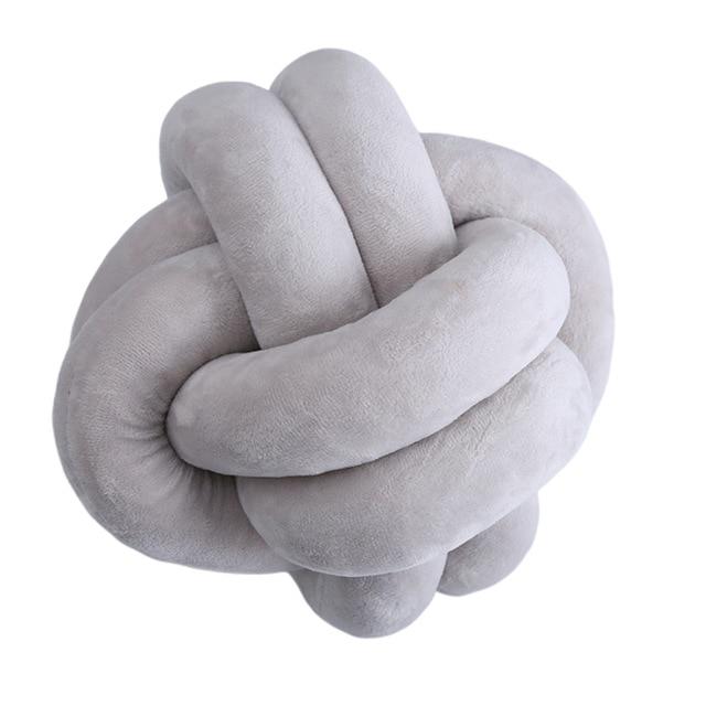 Soft Knotted Plush Cushion Pillow