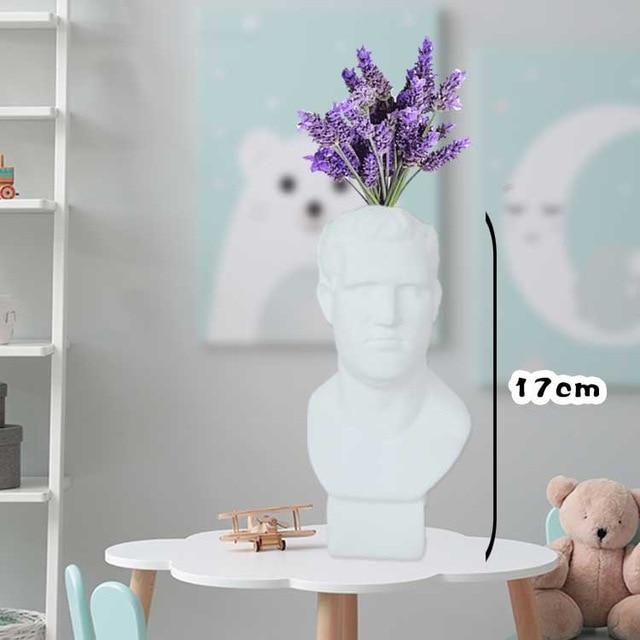 Greek/Roman Renaissance Portrait Vase - Plant Sculpture