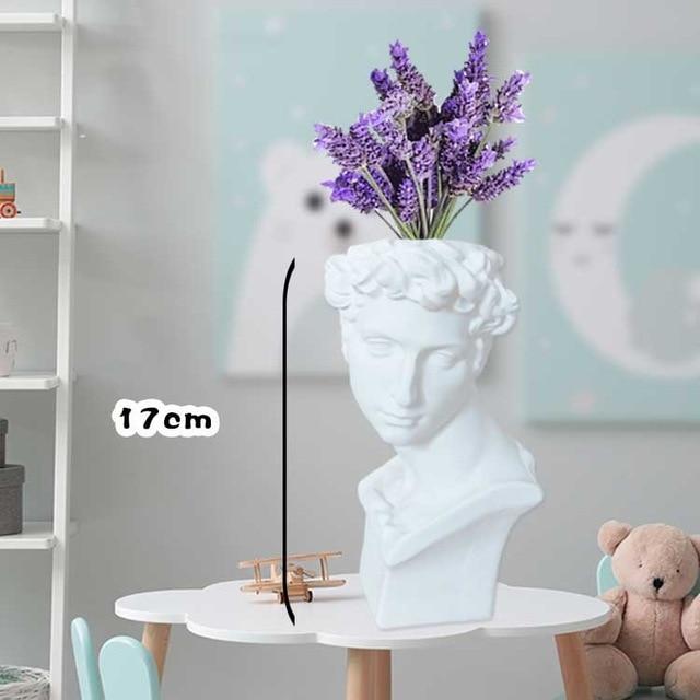 Greek/Roman Renaissance Portrait Vase - Plant Sculpture