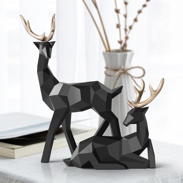 Origami Deer Statue - Nordic Side - 