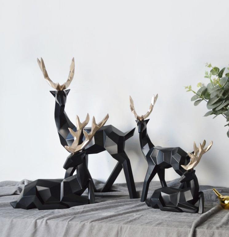 Origami Deer Statue - Nordic Side - 