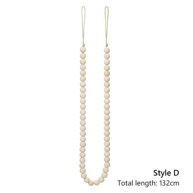 Hand Wooden Bead Tassel Home Decor