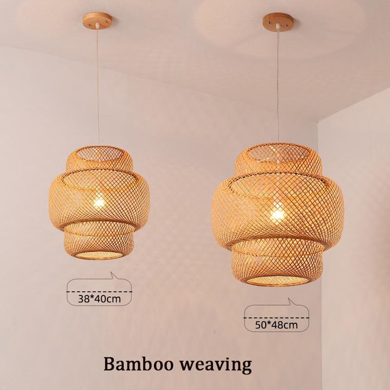 Modern Hand Woven Bamboo Chandelier