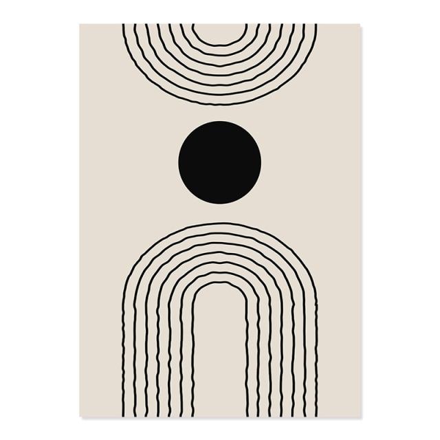 Abstract Matisse Body Line Floral Painting Canvas