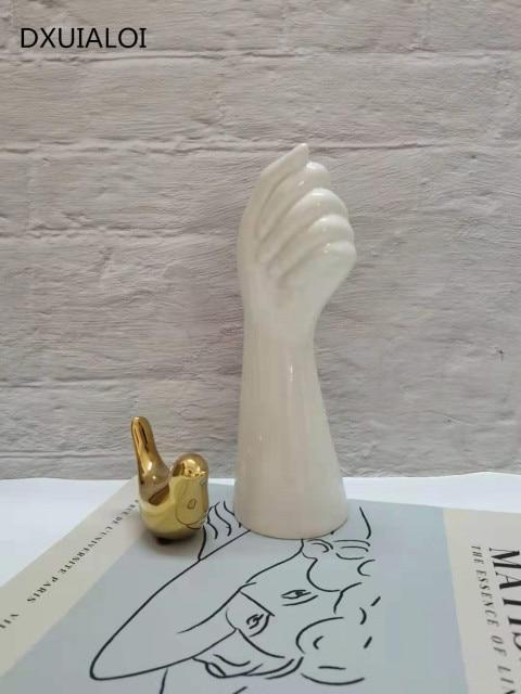 Ceramic Nordic Hand Vase - Ceramic Decor