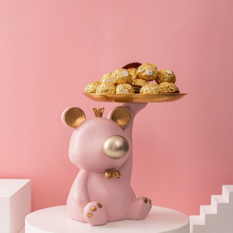Bubblegum Bear Tray Decorative Accent
