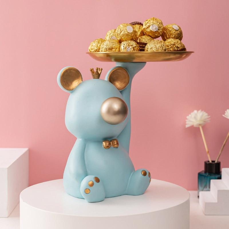 Bubblegum Bear Tray Decorative Accent