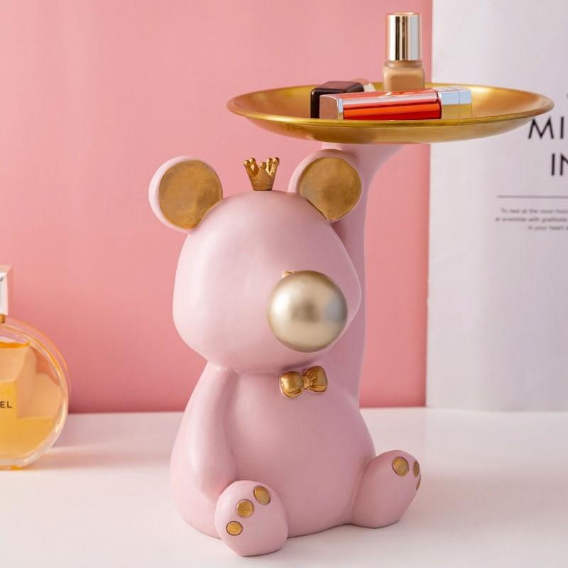 Bubblegum Bear Tray Decorative Accent