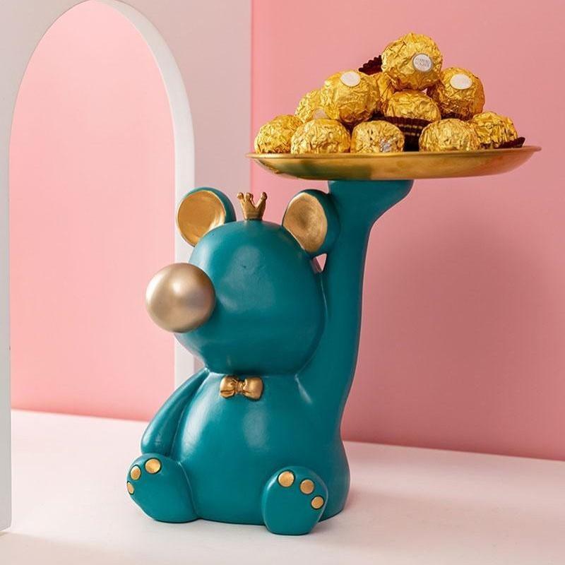 Bubblegum Bear Tray Decorative Accent