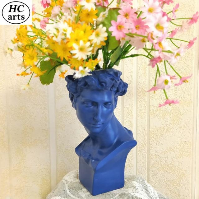Greek/Roman Renaissance Portrait Vase - Plant Sculpture