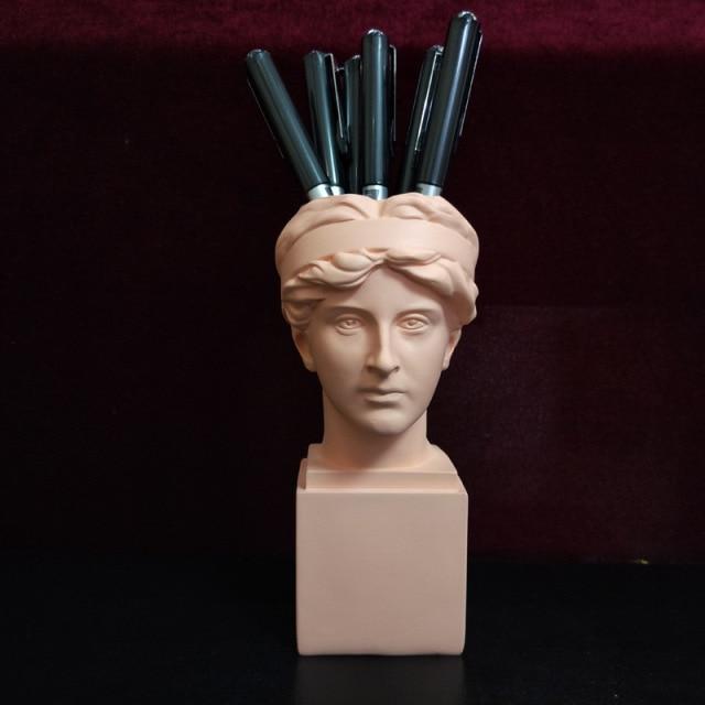Greek/Roman Renaissance Portrait Vase - Plant Sculpture