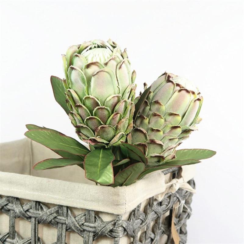 Artificial Realistic Cynaroides Bouquet - 2 Stems