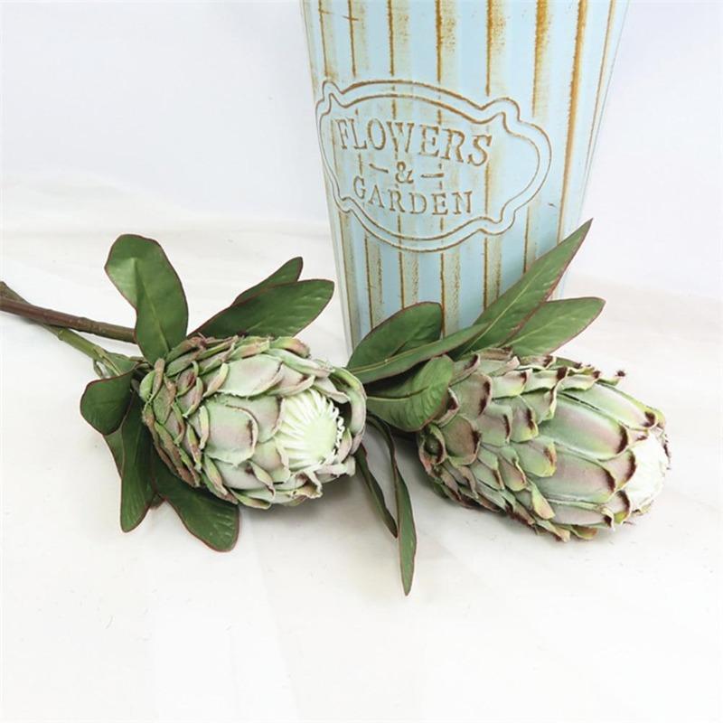 Artificial Realistic Cynaroides Bouquet - 2 Stems