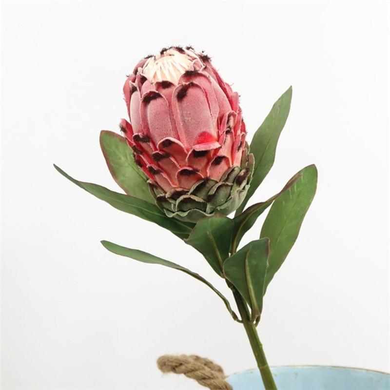 Artificial Realistic Cynaroides Bouquet - 2 Stems