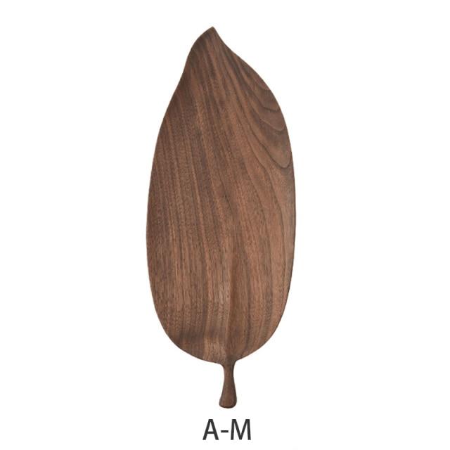 Natural Musowood Leaf Serving Plate