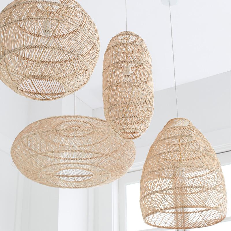 Bamboo Natural Bamboo Rattan Pendant Lights